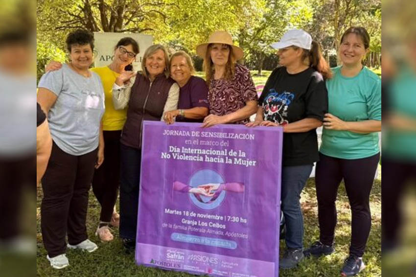 APÓSTOLES: Jornada con mujeres rurales por el Día Internacional de la No Violencia hacia la Mujer
