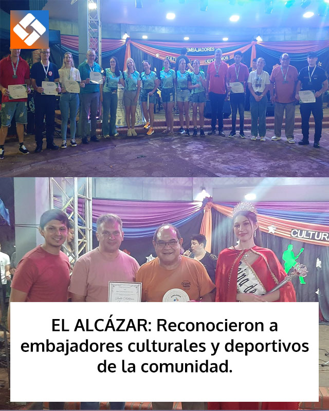 EL ALCÁZAR: Reconocieron a embajadores culturales y deportivos de la comunidad