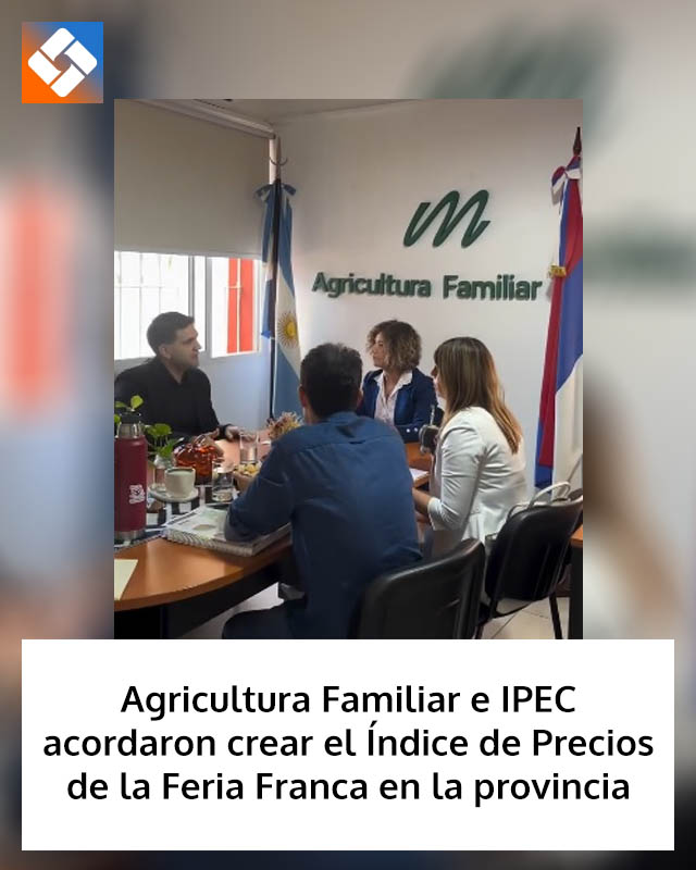Agricultura Familiar e IPEC acordaron crear el Índice de Precios de la Feria Franca en toda la provincia