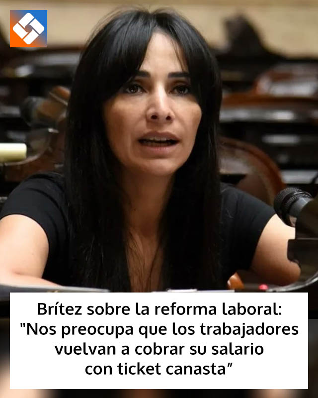 Brítez sobre la reforma laboral: “Nos preocupa que los trabajadores vuelvan a cobrar su salario con ticket canasta”