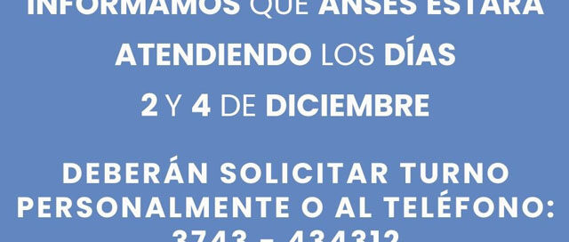 PUERTO RICO: ANSES atenderá en la localidad los días 2 y 4 de diciembre