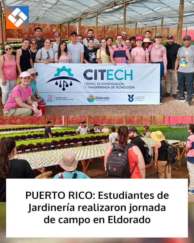 PUERTO RICO: Estudiantes de Jardinería realizaron jornada de campo en Eldorado