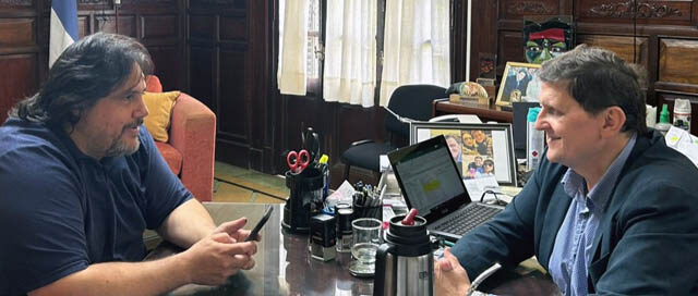 LIBERTAD: Safrán y Ferreira analizaron obras clave como el Hospital y la habilitación del puerto