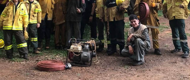 GARUHAPÉ: Campamento institucional de Bomberos reforzó entrenamiento en incendios y rescates