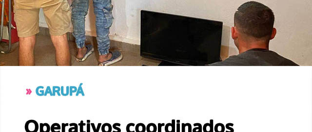 Operativos coordinados permitieron esclarecer robos y detener a tres sospechosos