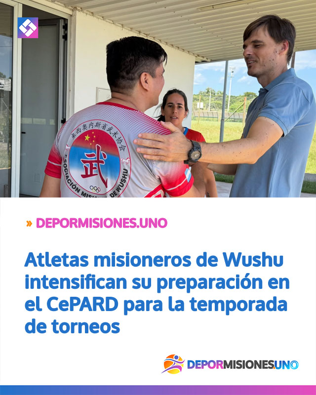 Atletas misioneros de Wushu intensifican su preparación en el CePARD para la temporada de torneos