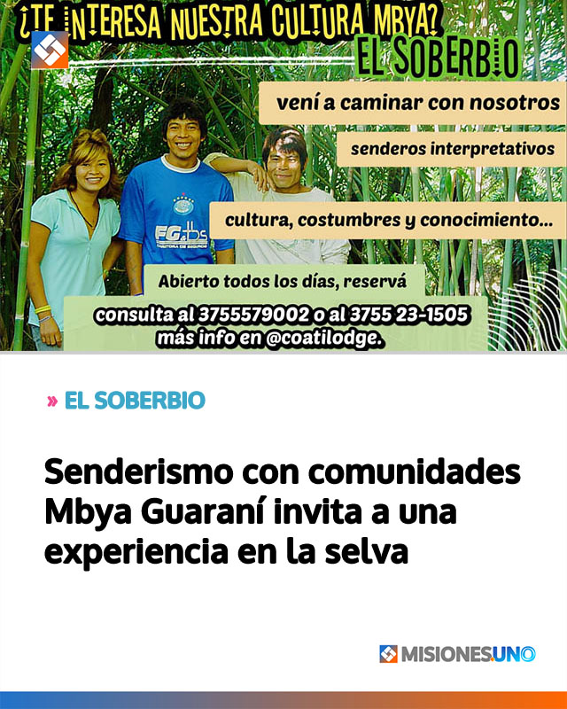 Senderismo con comunidades Mbya Guaraní invita a una experiencia en la selva
