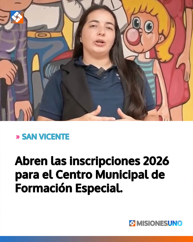 Abren las inscripciones 2026 para el Centro Municipal de Formación Especial