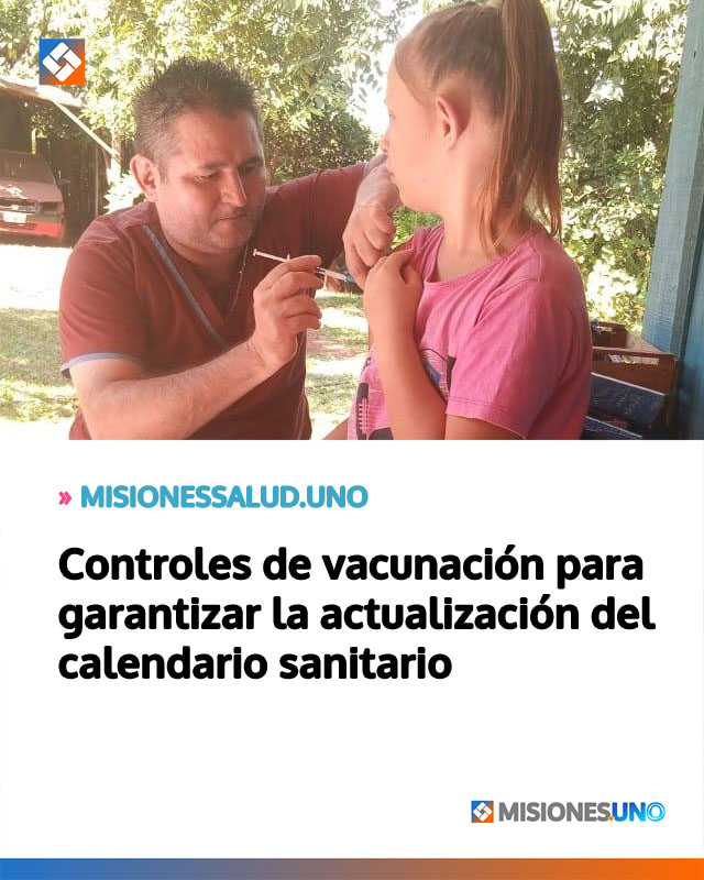 Controles de vacunación para garantizar la actualización del calendario sanitario