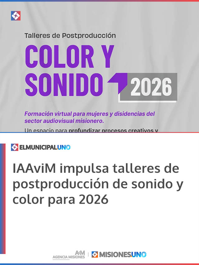 IAAviM impulsa talleres de postproducción de sonido y color para 2026