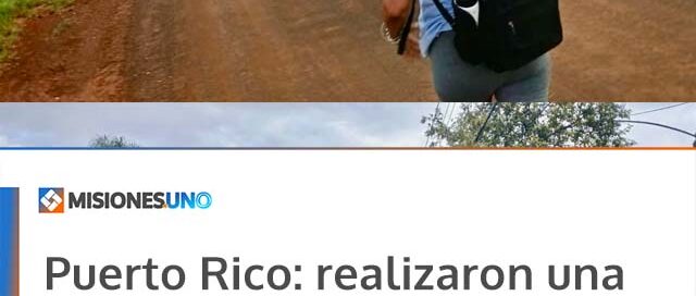 Puerto Rico: realizaron una caminata al Monte Seguín con participación de distintas áreas municipales