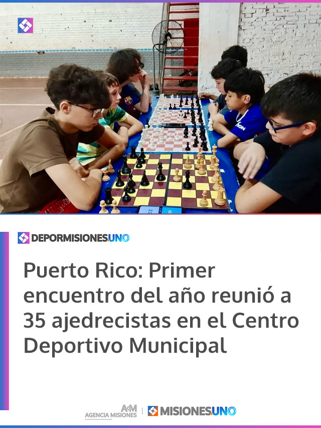 Puerto Rico: Primer encuentro del año reunió a 35 ajedrecistas en el Centro Deportivo Municipal