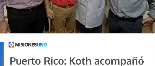Puerto Rico: Koth acompañó la asunción de Marcelo Raimondi como jefe del Área Programática IX